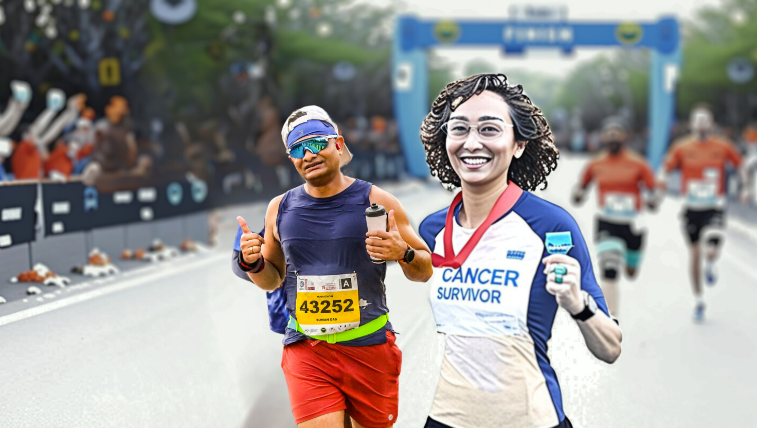 Running a marathon is simillar scenario as fighting cancer. Dr Suman Das compares both the situations having a first hand experience