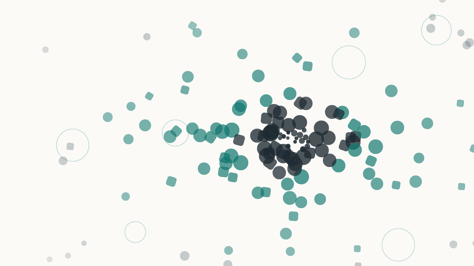 Abstract editorial illustration representing ADHD and fragmented attention in modern life